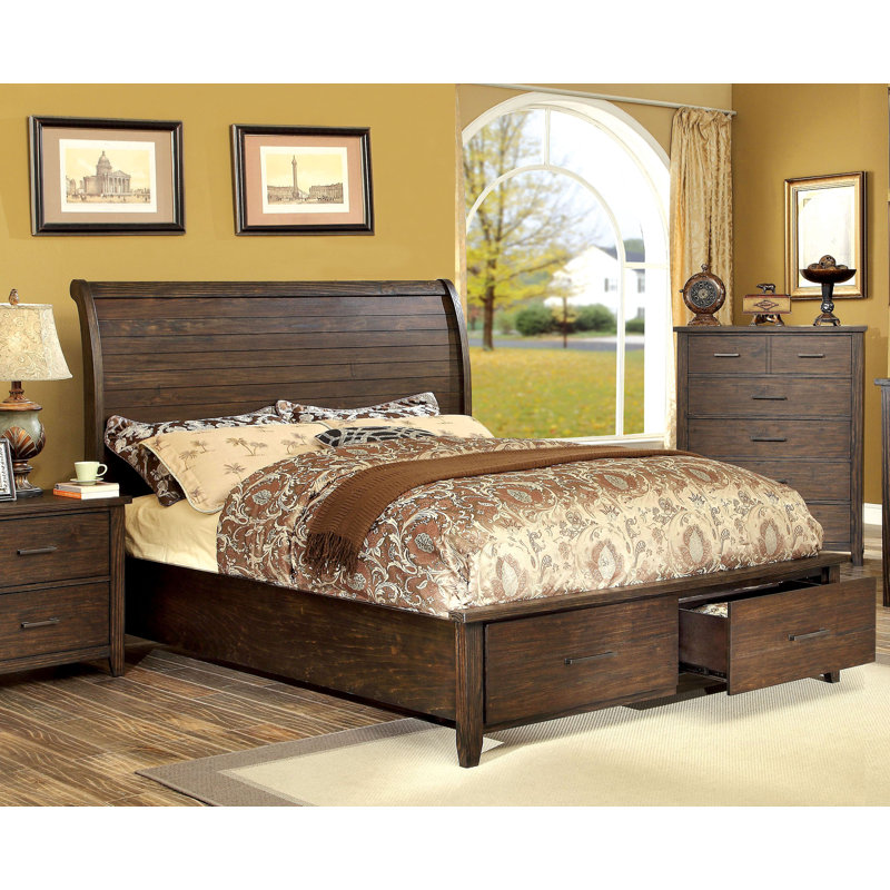 Trenton Sleigh Storage Bed California King